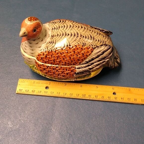 Mottahereh House Nesting Hen Ceramic Bird Figurine made in Italy Nature - Picture 7 of 14